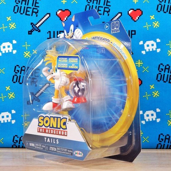 Jakks Pacific Sonic the Hedgehog Tails 4" & Invincible Item Box 2020 Collectible - Picture 6 of 10